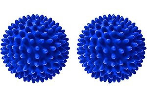 Youngly Pack of 2 Reusable Dryer Balls Tumble Laundry Wash Balls Cubes for Non Melt New Softer Hypoallergenic Reduces Wrinkles Static Fabric Softener Household Accessories Blue