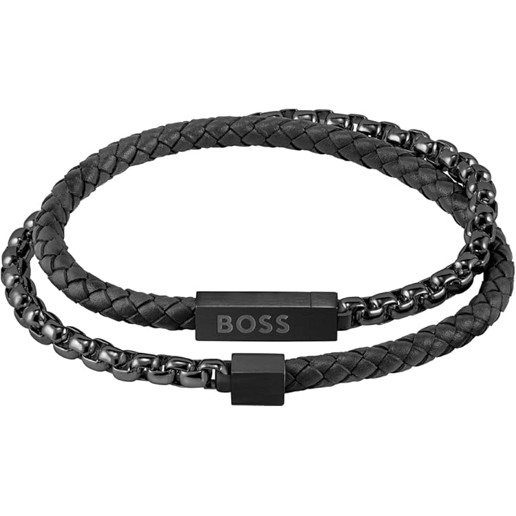 Bruin Leer Armband Unisex COOLSTEELANDBEYOND Leren Armband - Bruin Leer, Reliëfpatroon, Lengte Verstelbaar 16-19 Cm | Voor Dames En Heren Verstelbare Armband Dames Heren