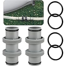 Connettori Tubo Piscina 38 Mm 2 Pezzi Con Guarnizioni - Raccordi Universali Per Piscine Intex E Coleman
