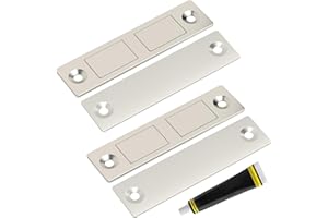 Magnete für Schranktüren Selbstklebend,Jiayi 2 Stück Ultra Dünn Magnetschnapper Starke Türschließer für Schränke,Schublade Magnet Verschluss für Schränke Doppelte Magnete Schloss für Möbel Schrank