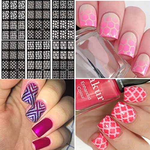 DANCINGNAIL Nail Sticker French Manicure Stickers New Designs Nail Art Stencils Vinyl Decal Stickers Manicure Tips Stamp Template JV210