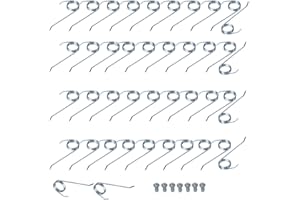 UTIZ Lot de 42 dents de râteau à gazon Flymo Compact 340 3400 en métal (pour FLY058)