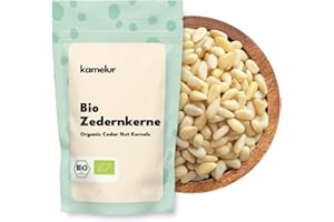 ‎KAMELUR Kamelur Sibirische Bio Zedernnüsse aus Wildsammlung - 1kg - Russische Zedernusskerne ohne jegliche Zusätze - Zedernüsse als Alternative zu Pinienkerne