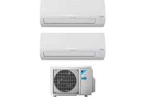 DAIKIN Climatiseur double Split, 9000 + 1200 BTU, avec pompe à chaleur, classe énergétique A++/A+