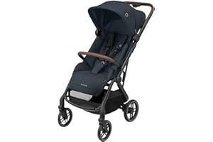 Maxi-Cosi Soho Kinderwagen, 0–4 Jahre, 0–22 kg, ultrakompakt Buggy, Automatischen Einhand-Klappmechanismus, Geräumiger Sitz, 3 Liegepositionen, flache Liegeposition, Essential Graphite