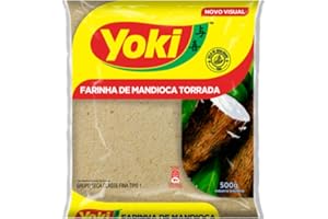 GOYA Yoki - Harina de Mandioca Tostada - Ideal para Preparar Farofa - Producto Brasilero - 500 Gramos