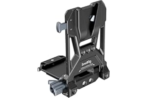 SMALLRIG V-Mount Placa de Batería, Placa de Montaje de Batería V Lock con Orificios Roscados de 1/4"-20, Placa de Batería de Montaje en V compacta y Plegable en Forma de L Sin Herramientas - 4505