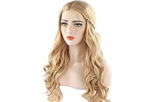 DISCOBALL Perücken für Frauen, Damen Perücke Lockig Gelockt Gewellt Wig Lang Kunsthaar für Kostüm Cosplay Party Karneval Fashion (Stil 1)