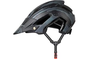 YieJoya Casque de Vélo, Casque de Vélo de Montagne Léger 56-60cm avec Pare-Soleil Amovible, Réglage Réglable, Casque VTT pour Homme et Femme Adulte