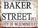 Produktbild Klein BAKER STREET LONDON Straßenschild aus Metall Retro Vintage Style Garage Schuppen Werkstatt Bar Pub Wand Kunst Büro Spiele Raum Sherlock Holmes