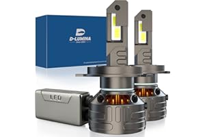 D-Lumina Ampoule H4 LED Voiture Anti Erreur Canbus 160W 30000LM - Chip CPS 6500K 500% Génial,Refroidissement par Tube de Cuivre épais，2 pièces