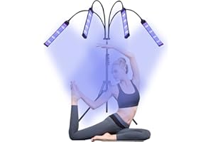 BTSAE Tanning Lamp for Home, Tanning Lamp with 420pcs LEDs, 40W Face Tanning Lamp with 4 Lamp Heads and Adjustable Bracket, 460nm Sun Lamp, Sunbeds for Home Tanning, Tanning Bed for Face and Body