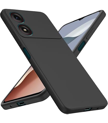 LYJERRY Schutzhülle Für ZTE Blade A34 – Mit 2 Panzerglas Displayschutzfolien, Stoßfest Und Durchsichtig