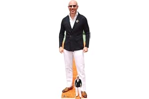 Star Cutouts CS933 Pitbull – Lifesize Cardboard Cutout with Mini | Great for Music Parties, Celebrity Themes & Events