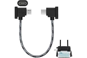 ARADOEA 15cm Type-C to Micro USB for DJI 3.66 Inch Remote Controller Cable DJI Mavic USB C Charging Date Cable Remote Controller Wire Light Weight Fit for Mavic Air Mini Mavic Pro Spark(Type C Connector)