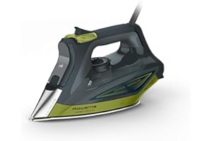 Rowenta Energy Force 70, Ferro a Vapore Potente, Getto di Vapore 200 g/min, Risparmio Energetico Fino al 50%, Stiratura Verticale, con Ampio Serbatoio e Punta di Precisione, DW7731