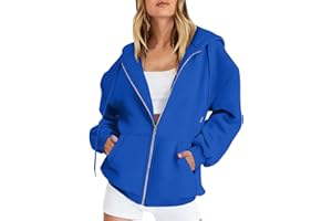 BOSSETY Sudadera con Capucha Mujer Chaqueta Chándal con Cremallera Capucha Sweatshirt Manga Larga Casual Abrigo Deporte para Primavera Otono