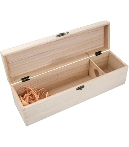 Scatola In Legno Di Pino Glorex - 23x11x9 Cm Con Chiusura, Per Decorare - Foto 5