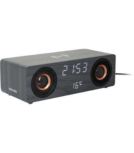 Radio-réveil - KENWOOD - CR-ST40DAB-B - 3 alarmes - Bluetooth - Grand écran réglable - TV Son Photo