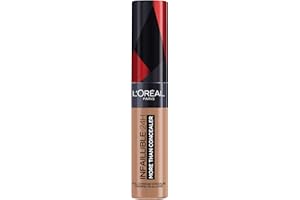 L'Oréal Paris Infaillible More Than Concealer do kryjącego wykończenia i utrzymania do 16 godzin, korektor Infaillible More Than, kolor: 334 orzech włoski, 11 ml