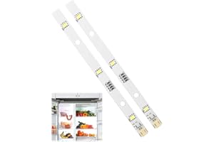 CKDSA Tira de luces LED para frigorífico Rongsheng/Hisense E349766 MDDZ-162A 1629348 DC12V 2 W 2 unidades tiras de luz para iluminación de refrigerador Kenwood frigorífico KIFF7017 KIFF7020 KIFF5017