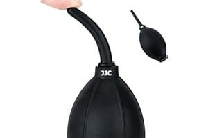 JJC Potente Soplador de Aire con Punta de Silicona Suave para Cámaras, Lentes, Filtros, Lentes de Sol, Teléfonos Celulares y Pantallas de Tabletas, etc. Limpieza de Superficies Delicadas