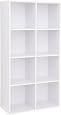 Libreria A 10 Cubi VASAGLE 129,5x129,5x29 Cm | Scaffale Aperto Bianco, Antiribaltamento, 10 Kg Per Scomparto