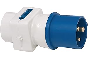 Brennenstuhl, Adattatore Elettriche CEE 3 Poli 16A/230 V, Spina CEE, 2x IT 10/16A, 1x DE 16A, IP44