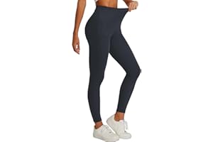 Havideto Damskie legginsy termiczne z bawełny, zimowe legginsy polarowe, ciepłe, wygodne