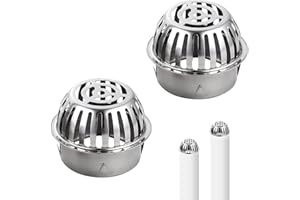 Drain de Sol en Acier Inoxydable Siphon de Sol Inox Siphon de Sol Anti-Blocage Drain de Sol Douche Siphon de Sol Exterieur Couvercle Drainage De Sol Filtre de Sol Amovible pour Intérieur et Extérieur