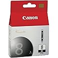 Canon No. 8 Black Ink Cartridge (Chromalife 100 Inks, CLI-8BK)