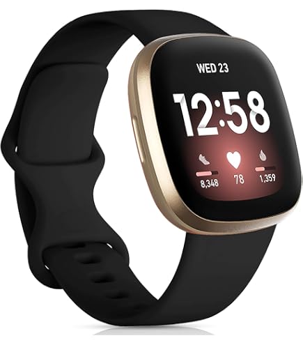 Mugust Cinturino per Fitbit Versa 2 Donna Uomo,Cinturino in Silicone Sport Morbido Braccialetti di Ricambio per Fitbit Versa/Versa 2/Versa Lite/Versa SE, bianco