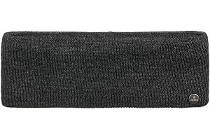 ‎LIERYS LIERYS Mono Stirnband Damen/Herren 8 cm breit - Made in Germany - dreilagiges Strickband gefüttert mit Baumwolle - Rippstrick Ohrenwärmer 54-60 cm - Ohrenschutz Herbst/Winter