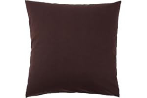 Hans-Textil-Shop Kissenbezug 40x40 cm Uni Braun Baumwolle Dekokissen Kissenhülle Couchkissen Sofakissen Deko Reißverschluss