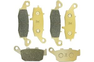 S SYUU moto Fibre de cuivre Plaquettes de Frein Avant et Arrière Compatible avec Suzuki SFV 650 K9/L0/L1 Gladius 2009 2010 2011 2012 2013 2014 2015 SV 650 2016 2017 FA229F FA231F FA496R