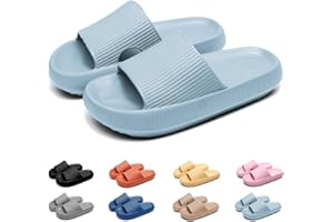 Geweo Ciabatte Nuvola Donna Pantofole Uomo Estive Antiscivolo Cuscino Cloud Slippers Casa Doccia Spiaggia Mare Piscina Slide Sandali Con Plateau Donna Ragazzo
