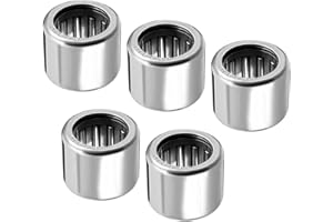 Kozelo 5uds HK0810 Aguja Rodillo Rodamientos - [8mm x 12mm x 10mm] Abierto Extremo para Cambios Caja Uso, Cromo Acero Rodillos