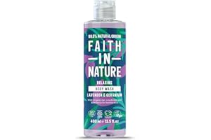Faith In Nature Natural Lavender and Geranium Body Wash, Relaxing Shower Gel, Vegan and Cruelty Free, No SLS or Parabens, 400 ml