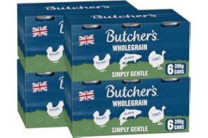 Butcher's Simply Gentle Wholegrain Recipes Wet Dog Food Tin Cans Variety Pack, 9.36 kg (24 x 390 g)