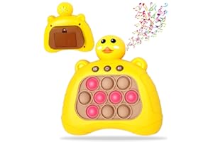 ROUSKY Quick Push Bubble Game for Kids & Adults, mini ręczna gra z szybkim naciśnięciem, redukuje stres i zabawki Fidget Game dla chłopców, dziewcząt, nastolatków (kaczka), ME-001