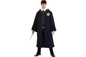 ELOPE AUTHENTIC Harry Potter Slytherin Robe Costume Wizarding World Officially Licensed Polyester