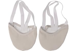 fatteryu Demi-Simili Cuir Semelle Ballet Pointe Chaussures de Danse Rythmique Gymnastique Pantoufles Abricot S