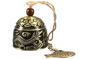 ZEAGRO Campana de juguete vintage de dragón Fengshui de buena suerte bendice hogar jardín colgante 1 pieza