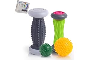 Igelball Fußmassage, EliaValth Fußmassageroller, Fussmassagegerät für Plantarfaszitis Erleichterung, Reflexologie Werkzeug - 