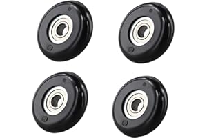 SMZhomeone Rudergerät-Sitz-Rad mit Kugellager, 8 x 40 x 10 mm, Sitzkissen, bewegliche Räder für Rudergeräte, für andere Fitnessgeräte (4 Stück)