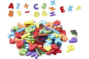 Weenwill Magnetic Letters and Numbers for Children,108 Pcs Fridge Magnets for Kids Magnetic Letters Numbers Learning Toy Magnetic Scrabble for Learning,Spelling,Counting
