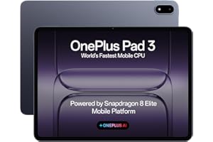 OnePlus Pad 3 World's Fastest Snapdragon 8 Elite Processor, 13.2" 3.4k Screen, 144Hz Adaptive Refresh Rate, 8 Speakers, AI, 12140 mAh Battery, 12 GB RAM + 256 GB ROM WiFi, Storm Blue
