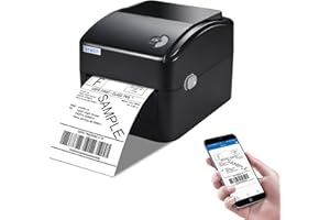 vretti Thermal Bluetooth Label Printer Bluetooth Shipping Label Printer 4x6 With Compatible with Windows and Linux Systems,Not Compatible with Mac OS