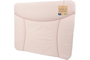 pic Bear Wickelauflage - hochwertige OEKO-TEX Wickeltischauflage - pflegeleichte Wickelunterlage - Auflage Wickelkommode - 85 x 72 cm - Altrosa