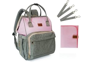 Bebesar® Bolso Carro Bebe Impermeable con Cambiador Portátil - Mochila Multifuncional para Carritos - Pañalera